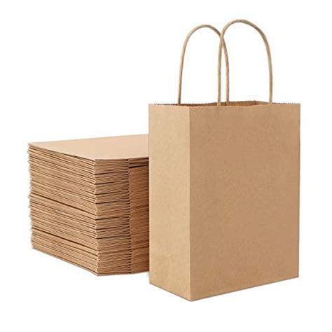 medium sized brown paper bags.